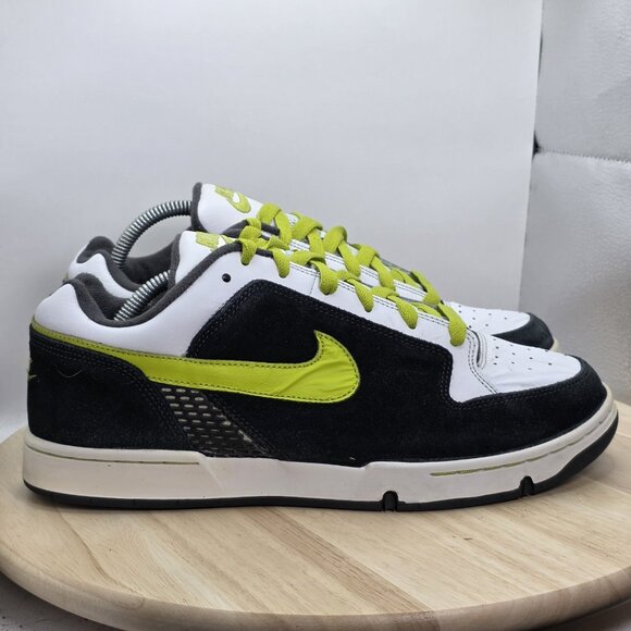 Nike Air Mogan 6.0 Puffy Tongue Skate Shoes Sneakers Yellow Black mens 11 - Picture 3 of 9